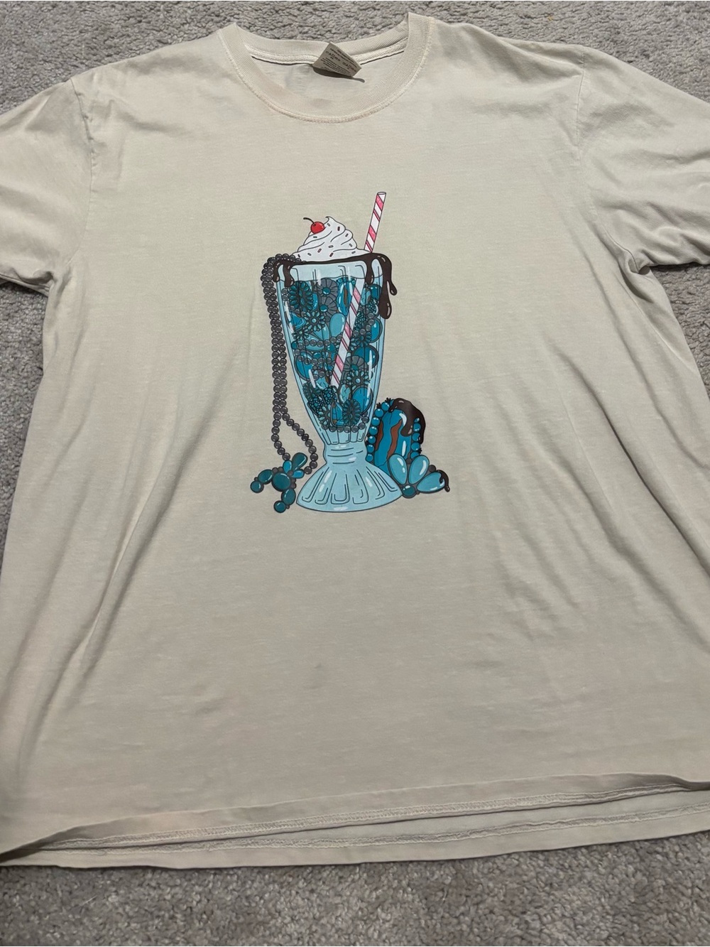 Comfort Colors Light Beige/Tan Crewneck T-Shirt